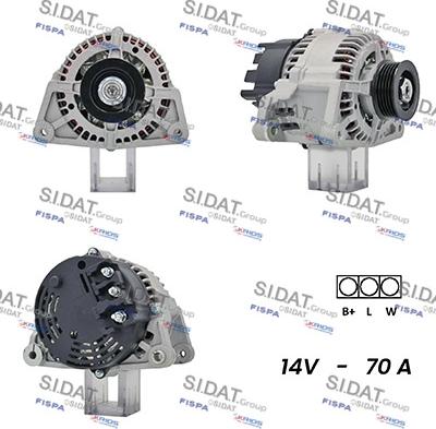 Sidat A12MA1039A2 - Генератор autospares.lv