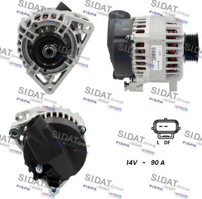 Sidat A12MA1248A2 - Генератор autospares.lv