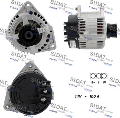 Sidat A12MA1286A2 - Генератор autospares.lv