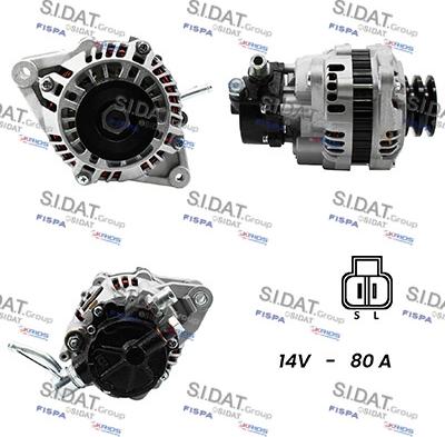 Sidat A12MH0472A2 - Генератор autospares.lv