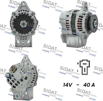 Sidat A12MH0592A2 - Генератор autospares.lv