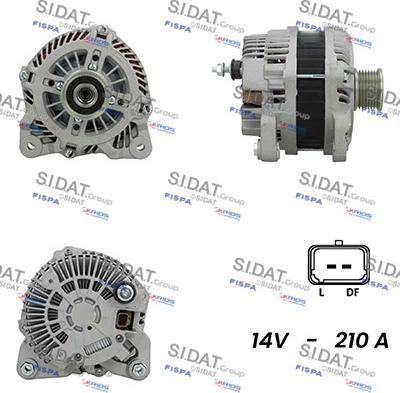 Sidat A12MH0583 - Генератор autospares.lv