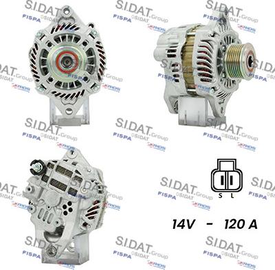 Sidat A12MH0573A2 - Генератор autospares.lv