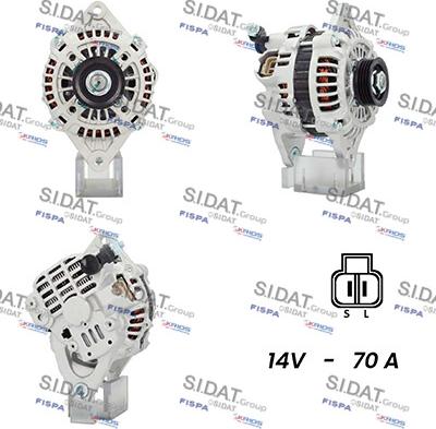 Sidat A12MH0650A2 - Генератор autospares.lv