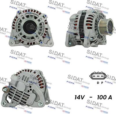 Sidat A12MH0652A2 - Генератор autospares.lv