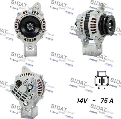 Sidat A12MH0664A2 - Генератор autospares.lv