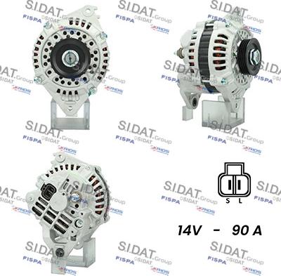 Sidat A12MH0660A2 - Генератор autospares.lv