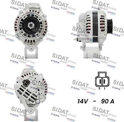 Sidat A12MH0663A2 - Генератор autospares.lv