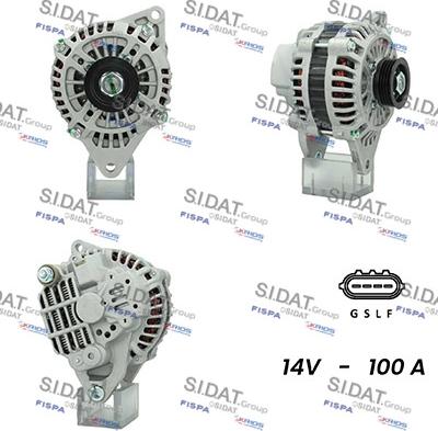 Sidat A12MH0667A2 - Генератор autospares.lv