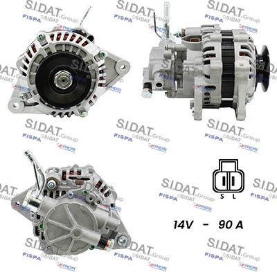 Sidat A12MH0681A2 - Генератор autospares.lv