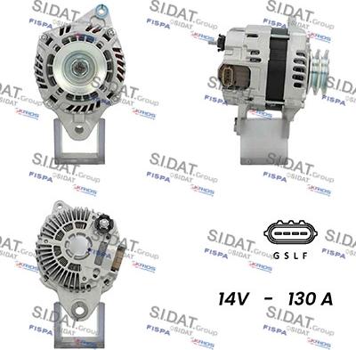 Sidat A12MH0688 - Генератор autospares.lv