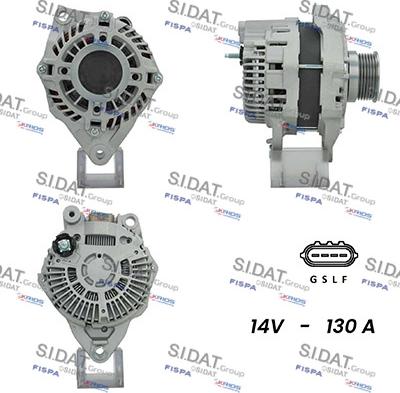 Sidat A12MH0679A2 - Генератор autospares.lv