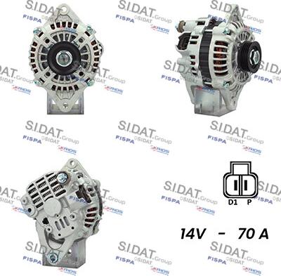 Sidat A12MH0356 - Генератор autospares.lv