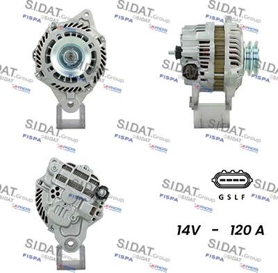 Sidat A12MH0361A2 - Генератор autospares.lv