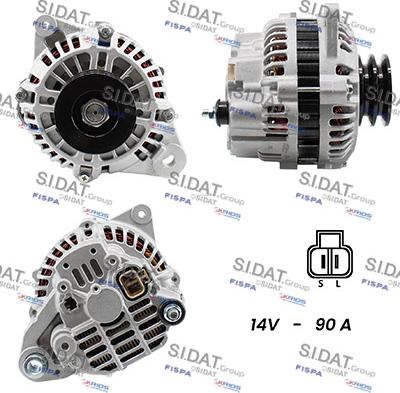 Sidat A12MH0220A2 - Генератор autospares.lv