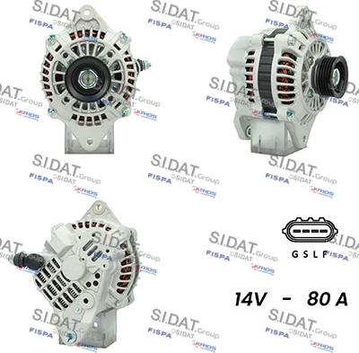 Sidat A12MH0706A2 - Генератор autospares.lv