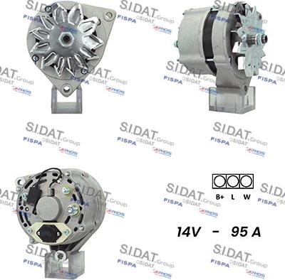 Sidat A12ML0927A2 - Генератор autospares.lv