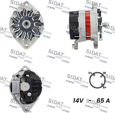 Sidat A12ML0541A2 - Генератор autospares.lv