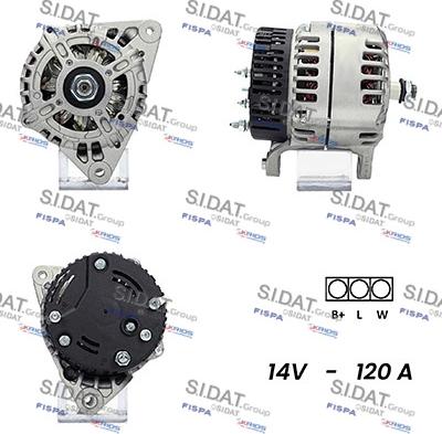 Sidat A12ML1044A2 - Генератор autospares.lv