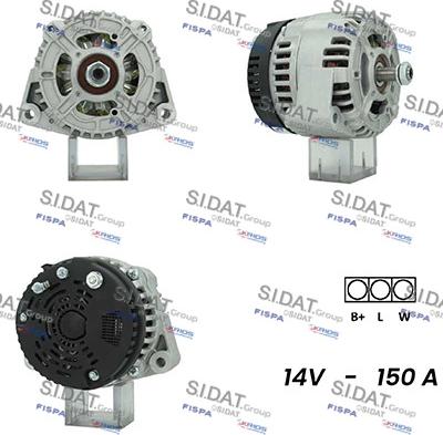 Sidat A12ML1058A2 - Генератор autospares.lv