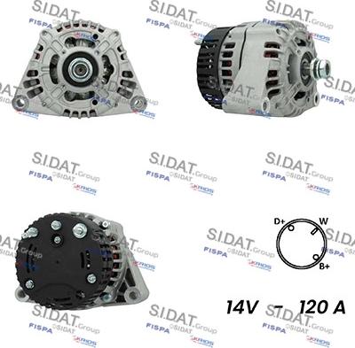 Sidat A12ML1002 - Генератор autospares.lv