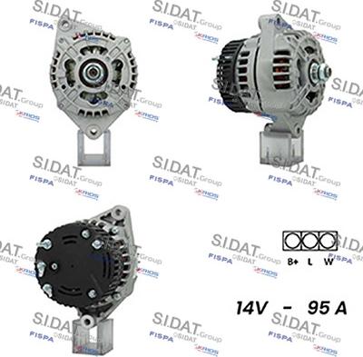 Sidat A12ML1089A2 - Генератор autospares.lv