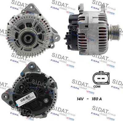 Sidat A12VA0503 - Генератор autospares.lv