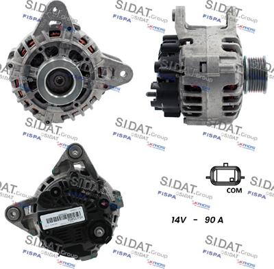 Sidat A12VA0581 - Генератор autospares.lv