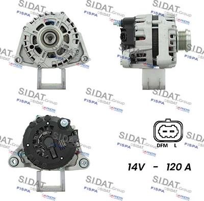 Sidat A12VA0645A2 - Генератор autospares.lv