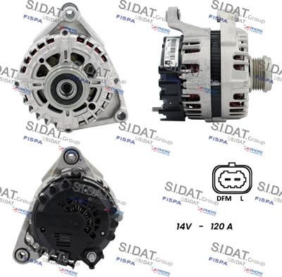 Sidat A12VA0645 - Генератор autospares.lv