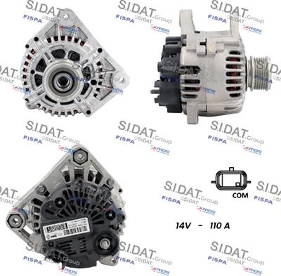 Sidat A12VA0057 - Генератор autospares.lv