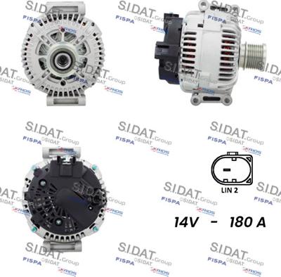 Sidat A12VA0084 - Генератор autospares.lv