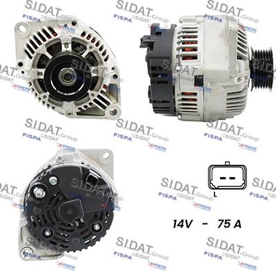 Sidat A12VA0085A2 - Генератор autospares.lv