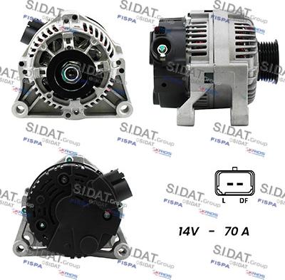 Sidat A12VA0034A2 - Генератор autospares.lv