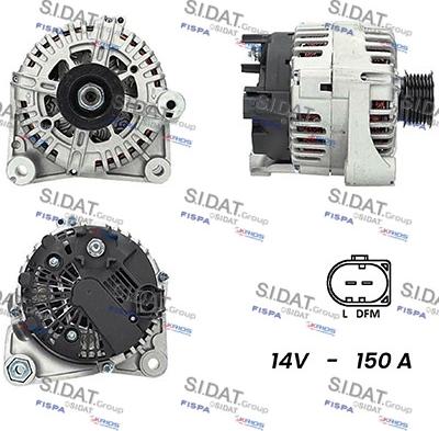 Sidat A12VA0024A2 - Генератор autospares.lv