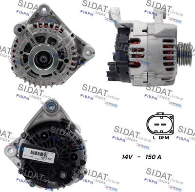 Sidat A12VA0024 - Генератор autospares.lv