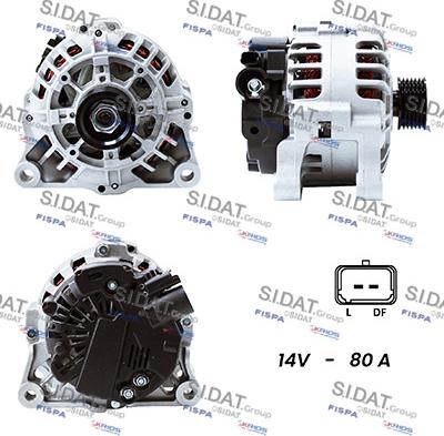 Sidat A12VA0025A2 - Генератор autospares.lv