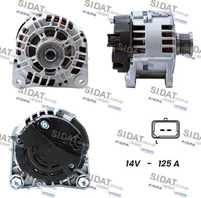 Sidat A12VA0020A2 - Генератор autospares.lv