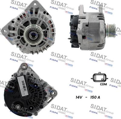 Sidat A12VA0148 - Генератор autospares.lv