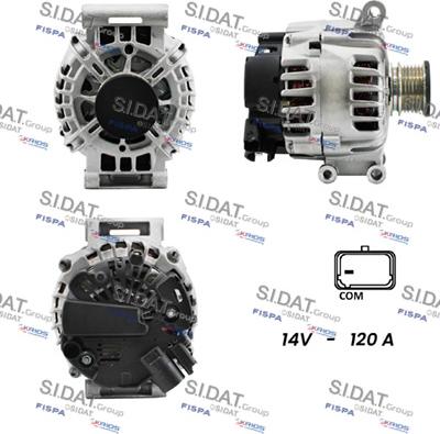 Sidat A12VA0135 - Генератор autospares.lv