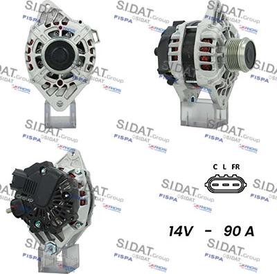 Sidat A12VA0823A2 - Генератор autospares.lv