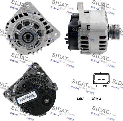 Sidat A12VA0290 - Генератор autospares.lv