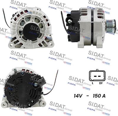 Sidat A12VA0249A2 - Генератор autospares.lv