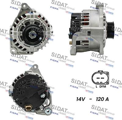 Sidat A12VA0240 - Генератор autospares.lv