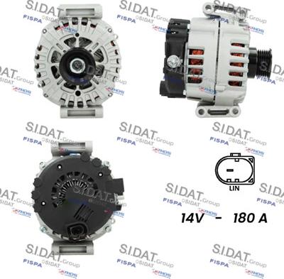 Sidat A12VA0284 - Генератор autospares.lv