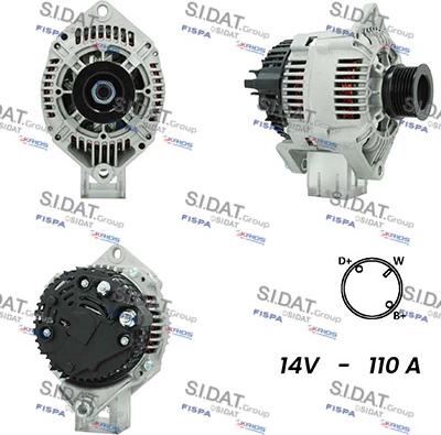 Sidat A12VA1018A2 - Генератор autospares.lv