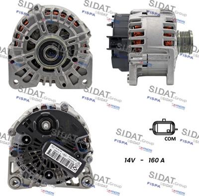 Sidat A12VA1030 - Генератор autospares.lv