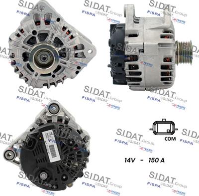 Sidat A12VA1027 - Генератор autospares.lv