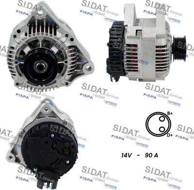 Sidat A12VA1132A2 - Генератор autospares.lv