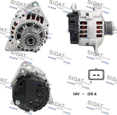 Sidat A12VA1170A2 - Генератор autospares.lv